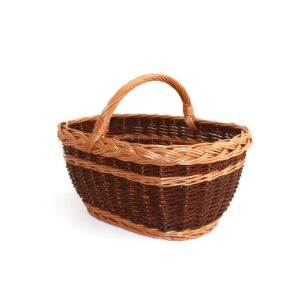 Cesta de Champiñones Negra – Cesta Grande Artesanal de Mimbre de Salamanca